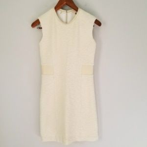 Rebecca Taylor Tweed Dress Leather Trim